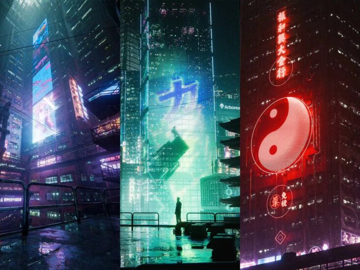 （重大更新）学习使用 Blender 制作赛博朋克城市